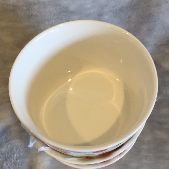 Cherry Ramakins Custard Dishes Porcelain Set 3  NWT 3.75” X 2.25” - Picture 4 of 7